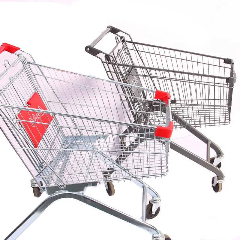 60-240L Retail Supermarket Metal Shopping Cart Trolley with Seat