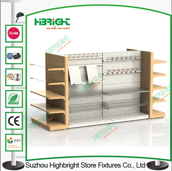 Cosmetic Display Shelving for Supermarket with LED