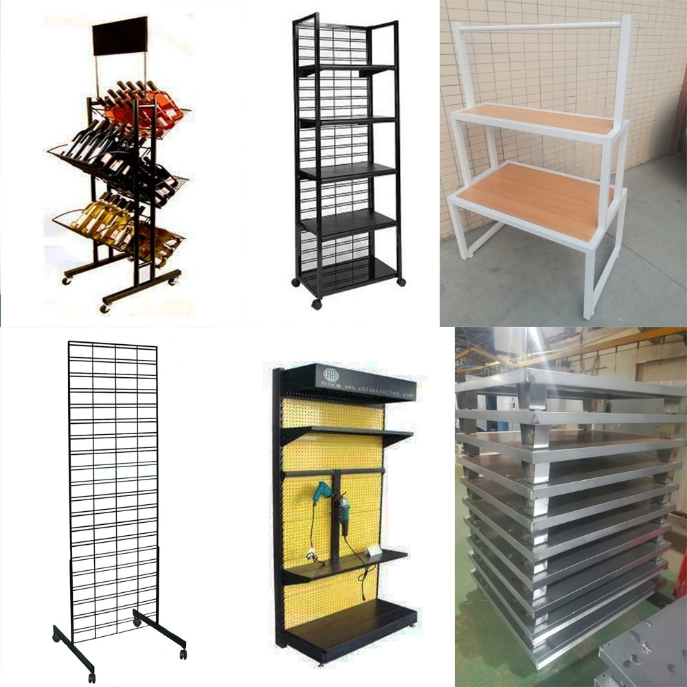 POS Metal Steel Storage Store Wire Exhibition Floor Shampoo Home Appliances Wall Bottle Supermarket Universal Gondola Tools Display Stand Rack 3 Shelf